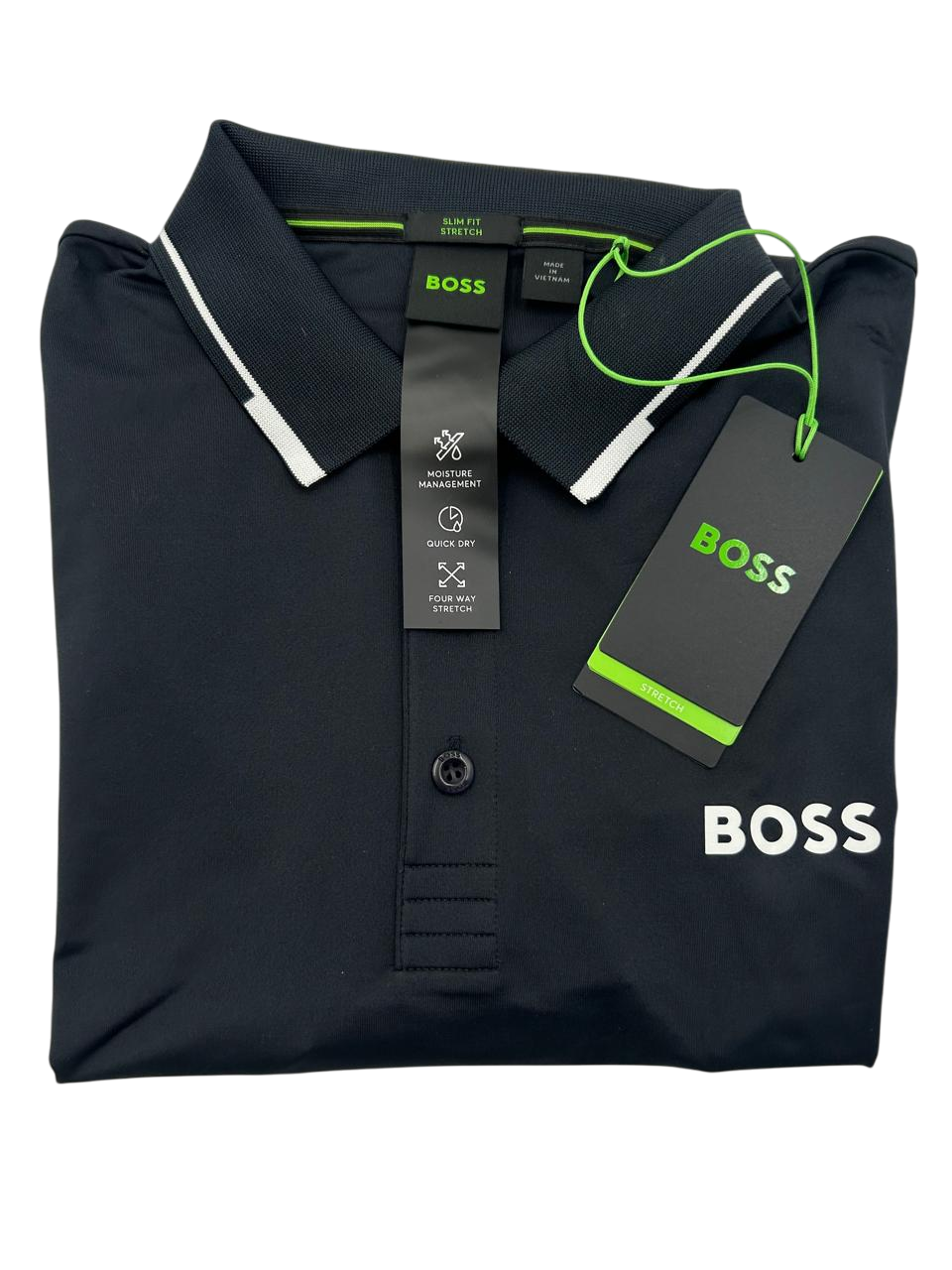 POLO BOSS PAUL PRO AZUL MARINA BLANCA