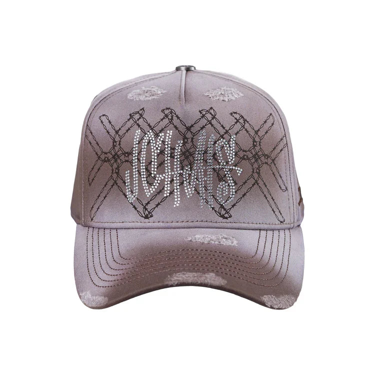 JC Gorras Estrella Mezclilla Beige – Gorra con Bordado