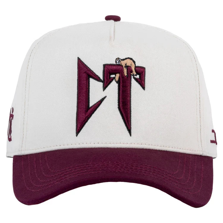 JC Gorras CT Beige/Vino – Gorra con Bordado