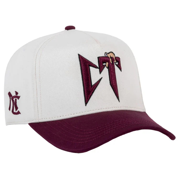 JC Gorras CT Beige/Vino – Gorra con Bordado