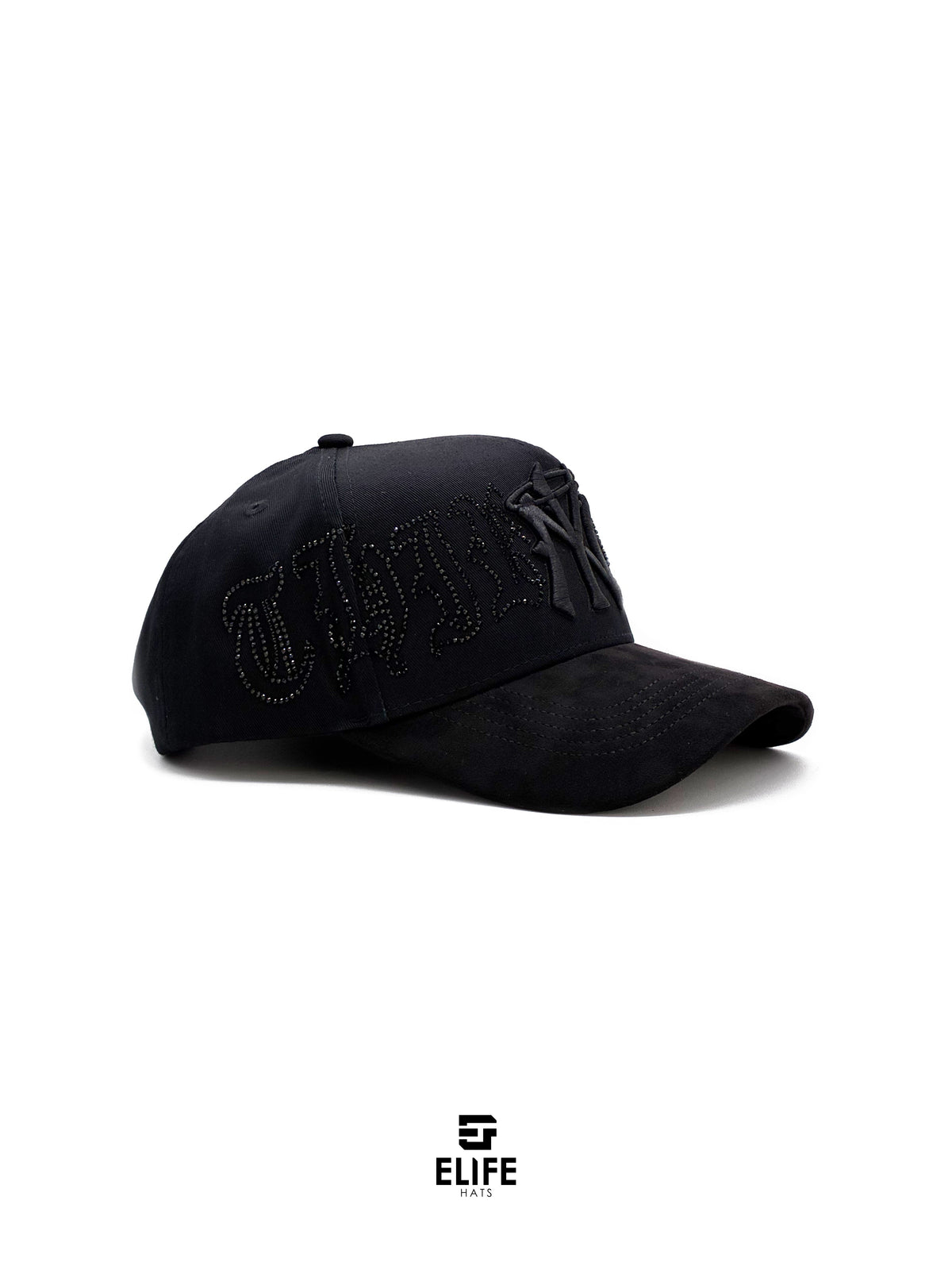 31 Gorras Cristal Negra – Gorra con Bordado y Pedrería