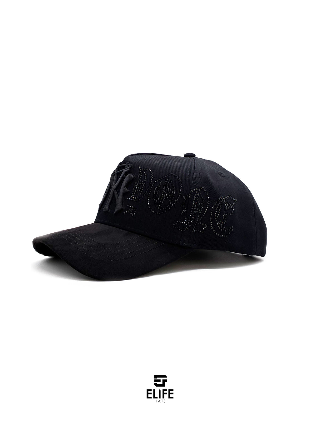 31 Gorras Cristal Negra – Gorra con Bordado y Pedrería