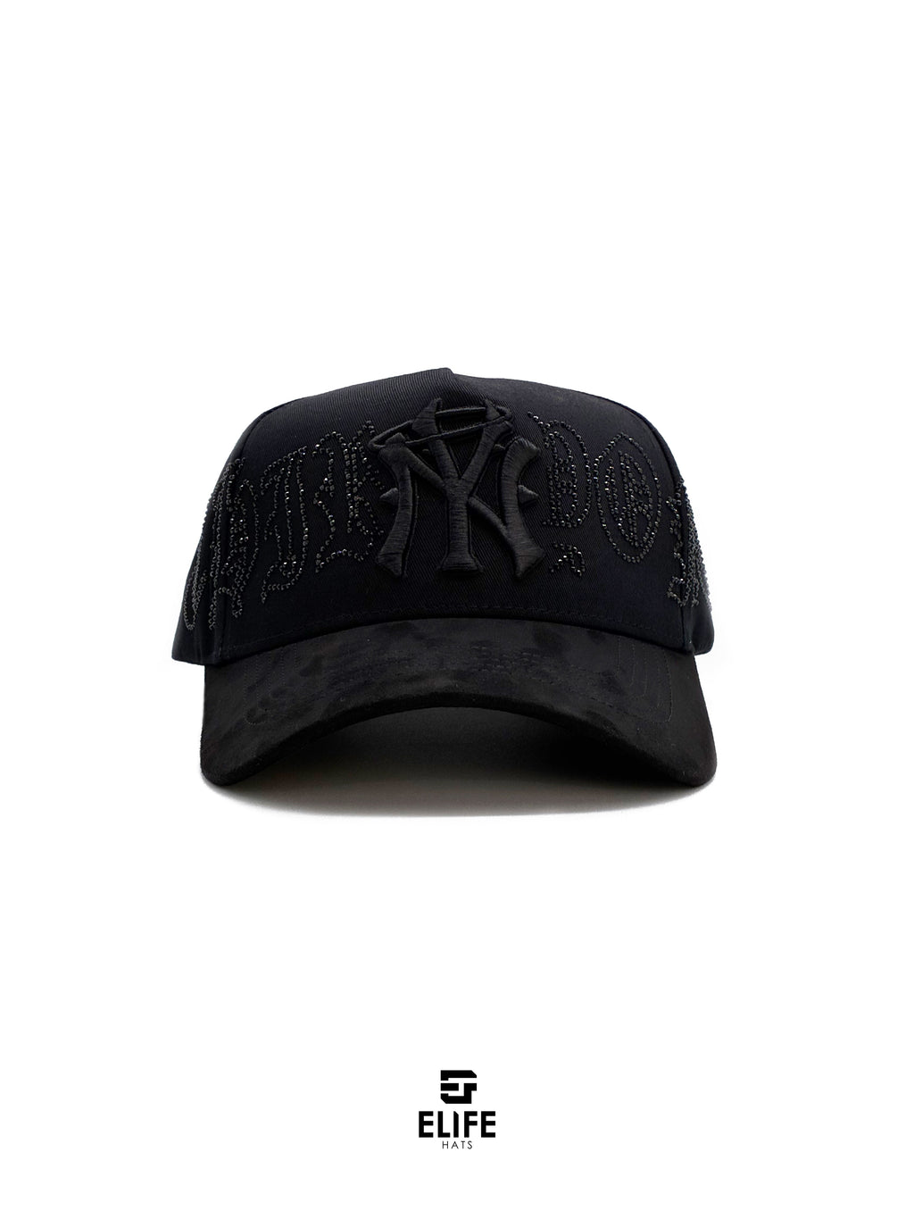 31 Gorras Cristal Negra – Gorra con Bordado y Pedrería