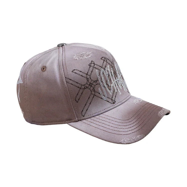 JC Gorras Estrella Mezclilla Beige – Gorra con Bordado