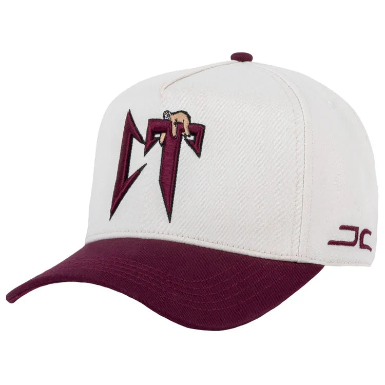 JC Gorras CT Beige/Vino – Gorra con Bordado