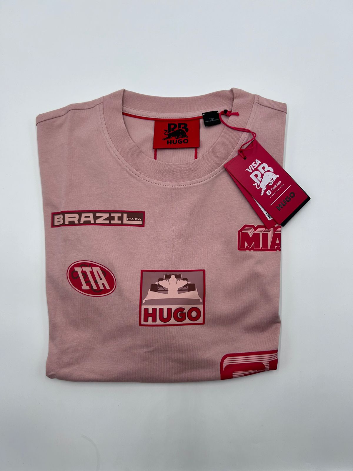 Playera  Hugo Boss Druve_RB Rosa