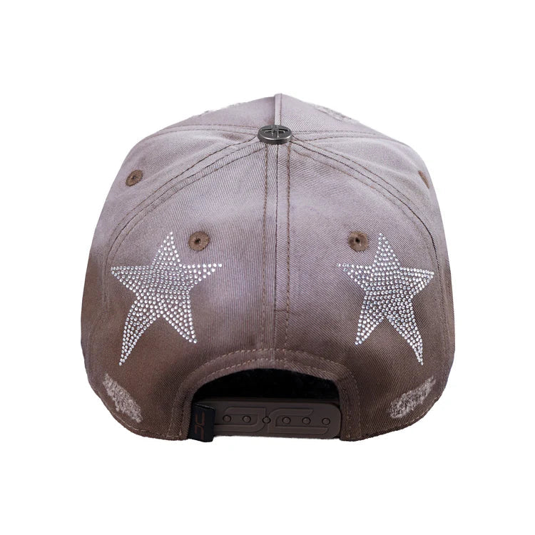 JC Gorras Estrella Mezclilla Beige – Gorra con Bordado