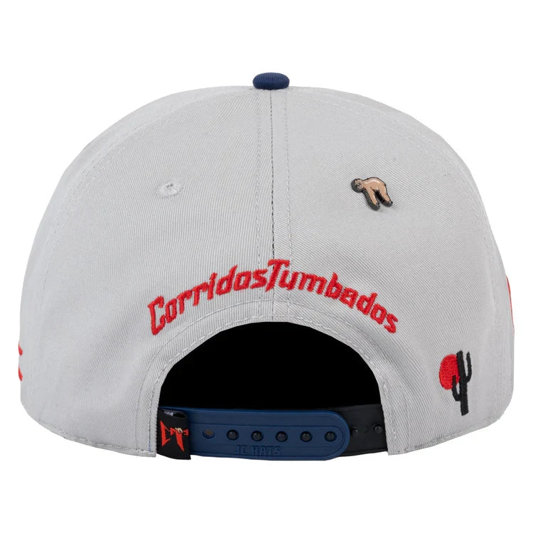 JC Gorras CT Gris/Azul Marino – Gorra con Bordado