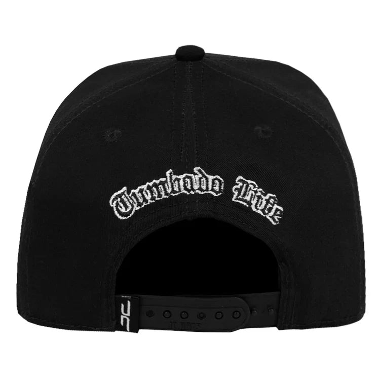 JC Gorras Vida Tumbada Negra – Gorra con Bordado