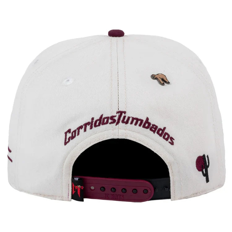 JC Gorras CT Beige/Vino – Gorra con Bordado