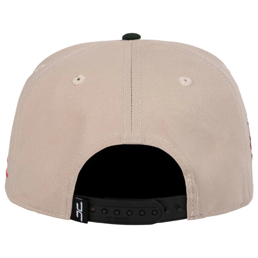 JC Gorras Gato Sandía Beige/Verde – Gorra con Bordado