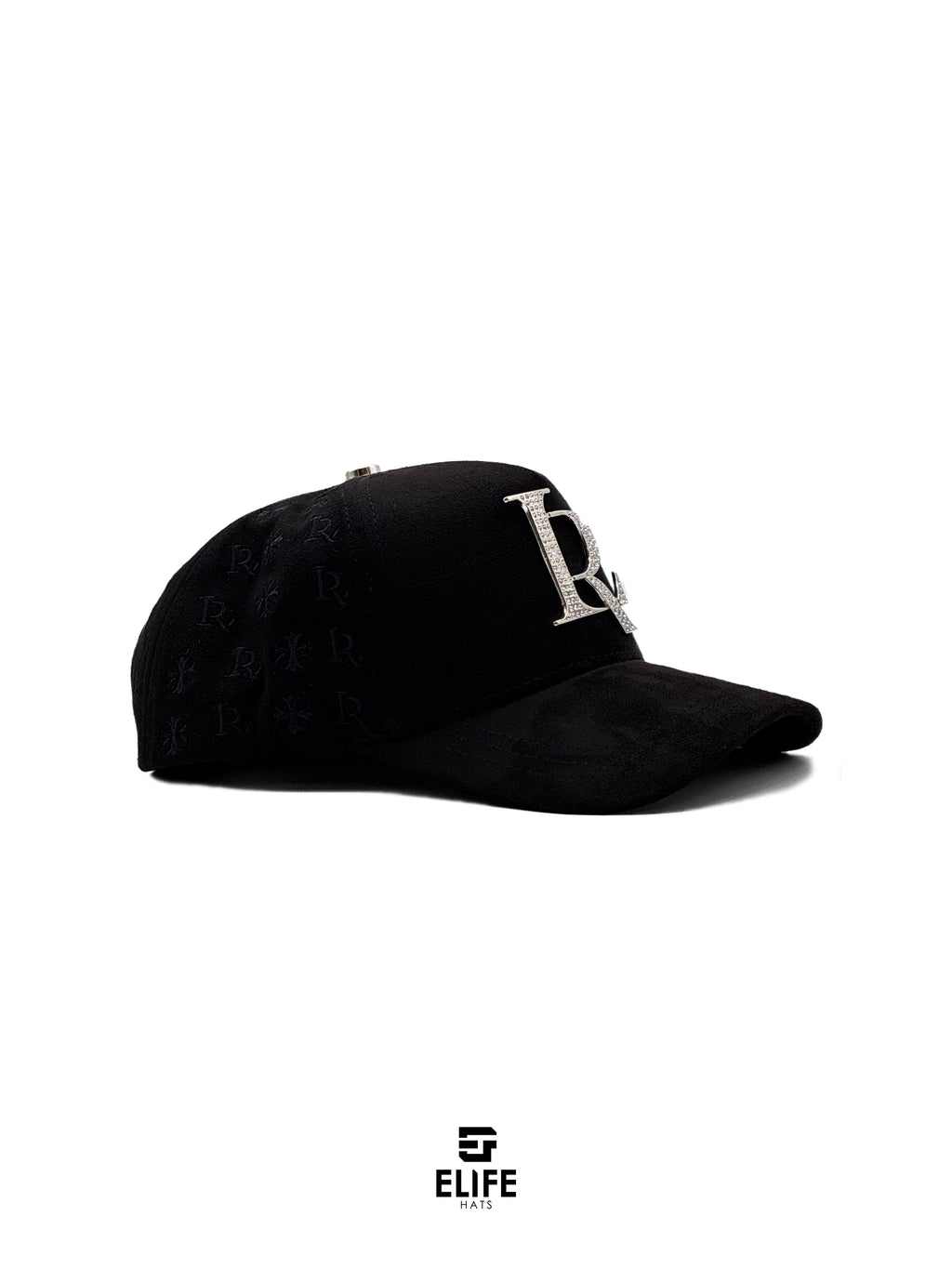 Gorras Barbas LR Cromo – Gorra con Detalles Cromados y Pedrería + Set Completo