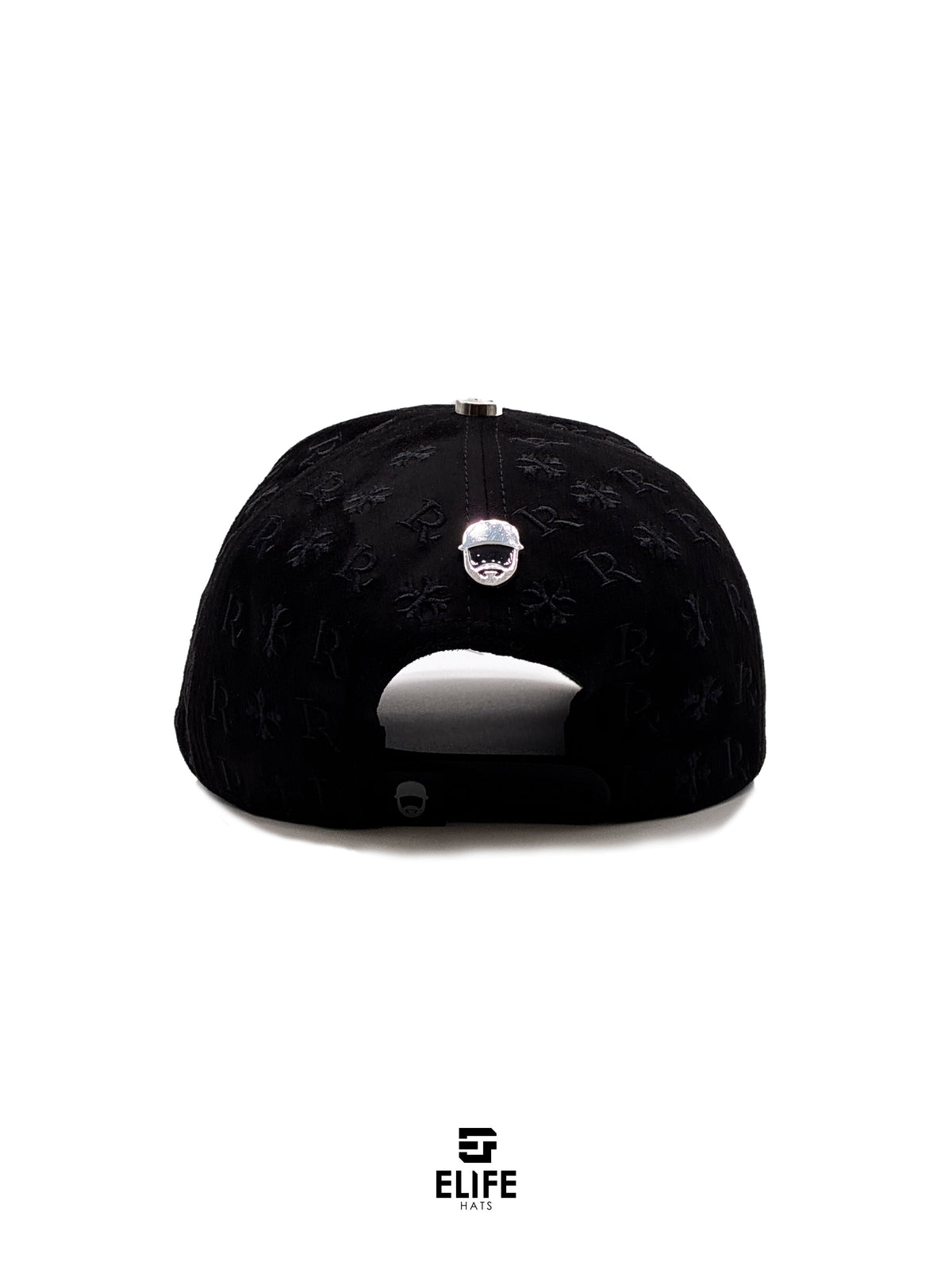 Gorras Barbas LR Cromo – Gorra con Detalles Cromados y Pedrería + Set Completo
