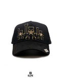 Gran Jefe Lalala Dorada – Gorra con Bordado y Acabado de Gamuza