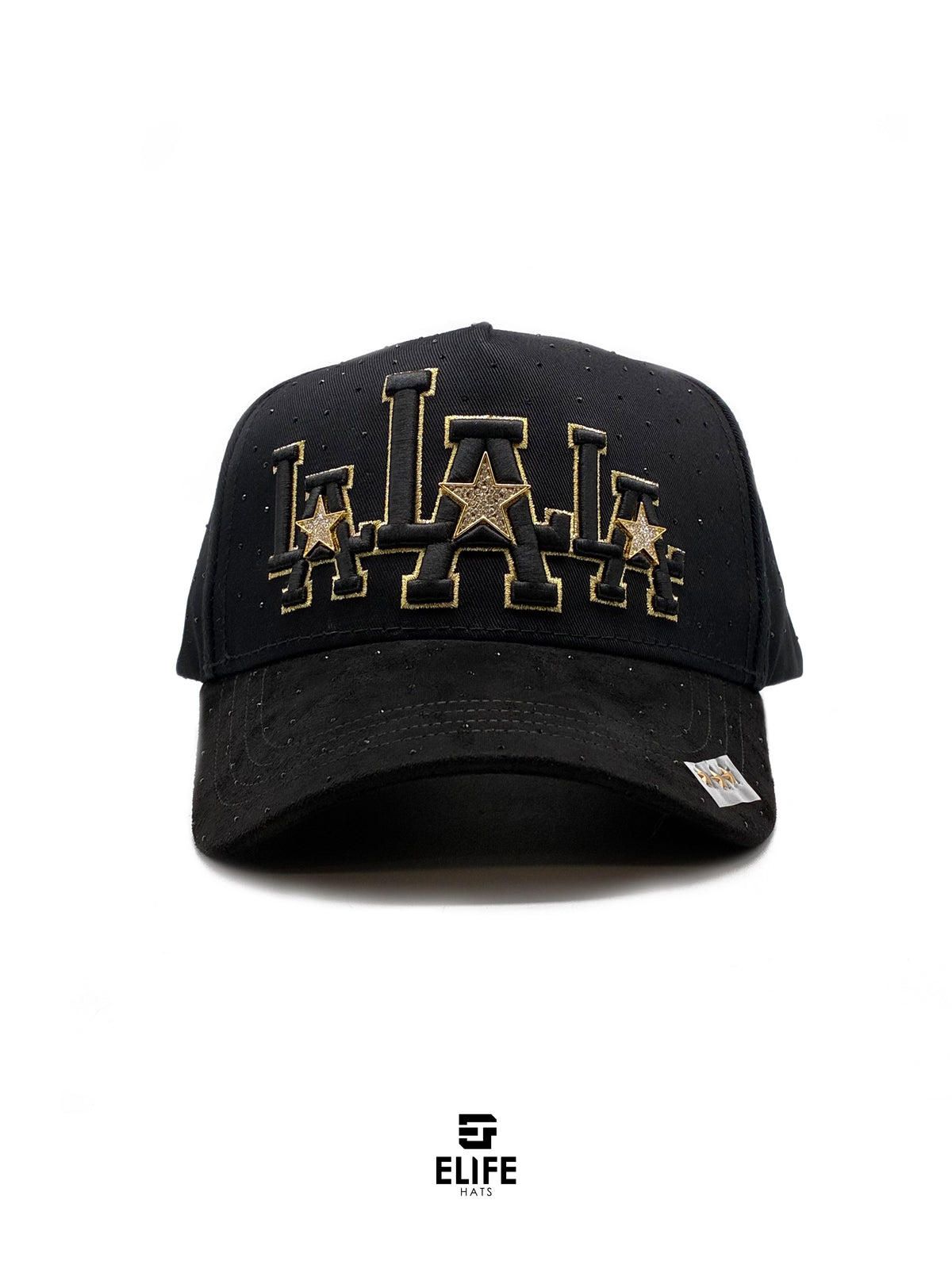 Gran Jefe Lalala Dorada – Gorra con Bordado y Acabado de Gamuza