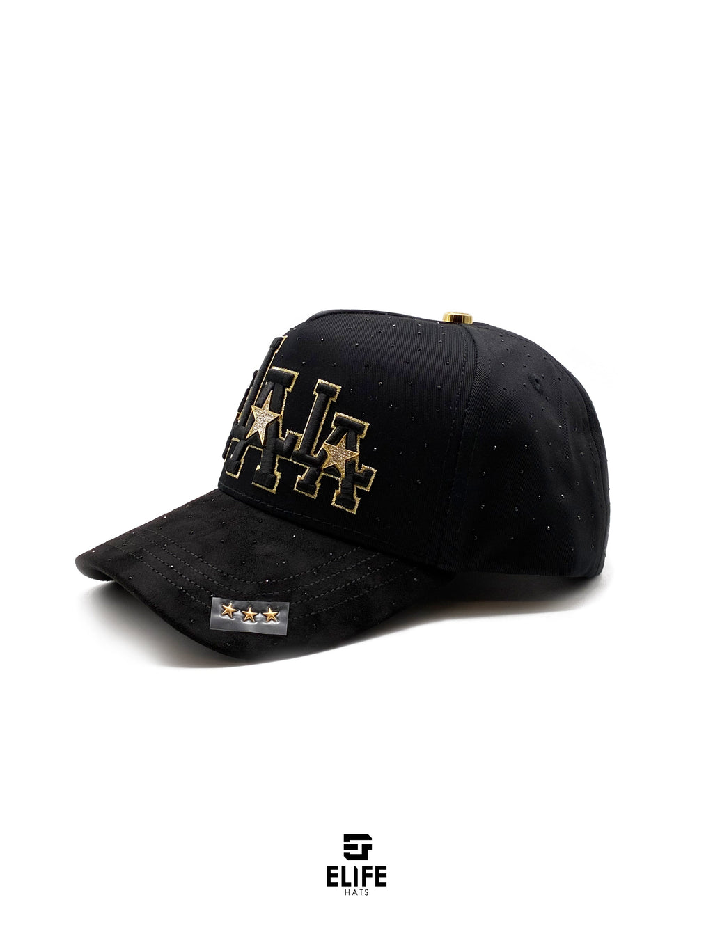 Gran Jefe Lalala Dorada – Gorra con Bordado y Acabado de Gamuza
