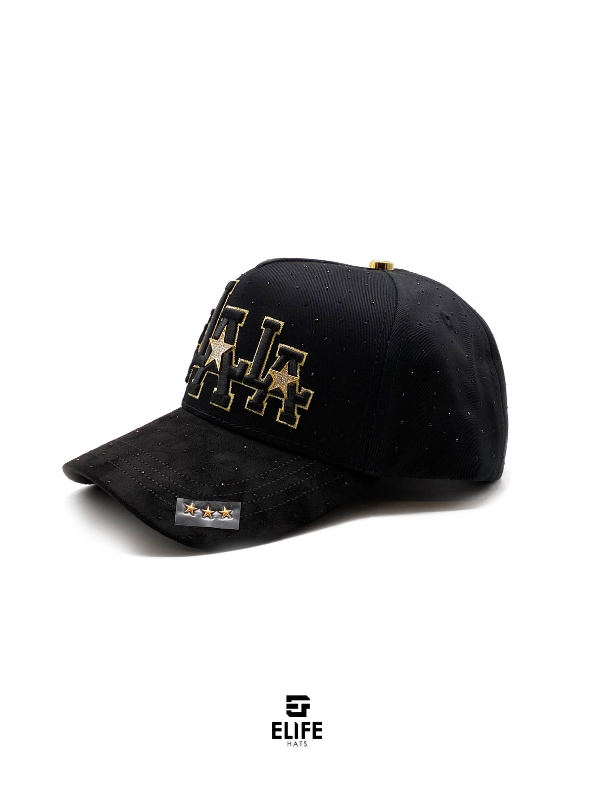 Gran Jefe Lalala Dorada – Gorra con Bordado y Acabado de Gamuza