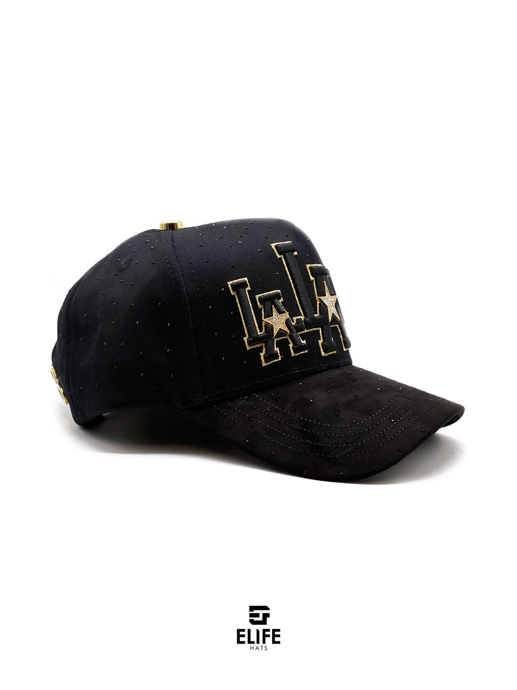 Gran Jefe Lalala Dorada – Gorra con Bordado y Acabado de Gamuza