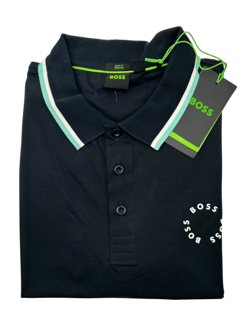 POLO BOSS PAULE AZUL TURQUESA