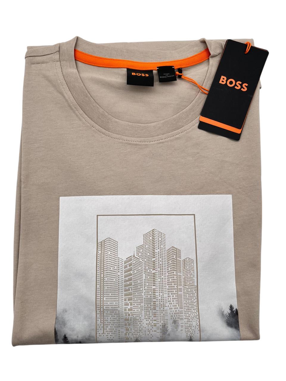 PLAYERA BOSS  TE FOREST BEIGE