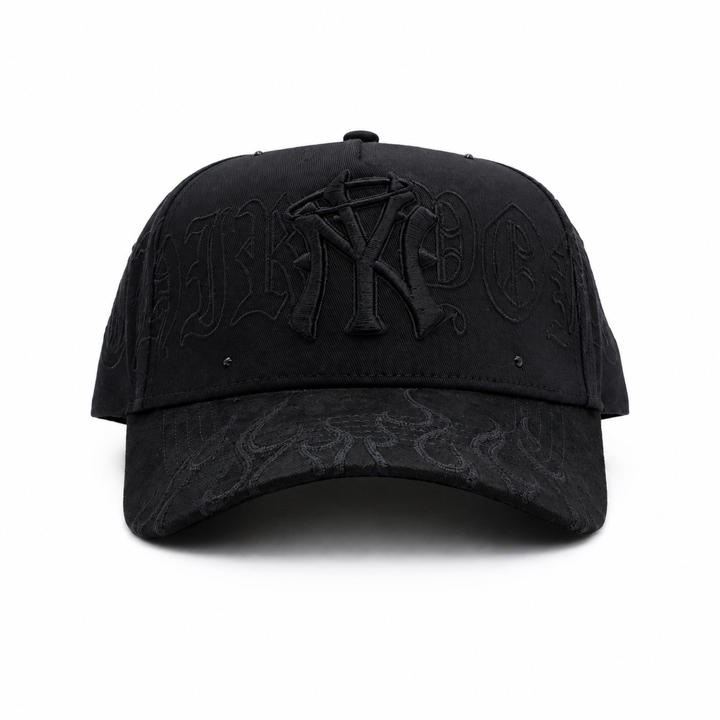 31 Gorras Llamas Negra – Gorra con Bordado