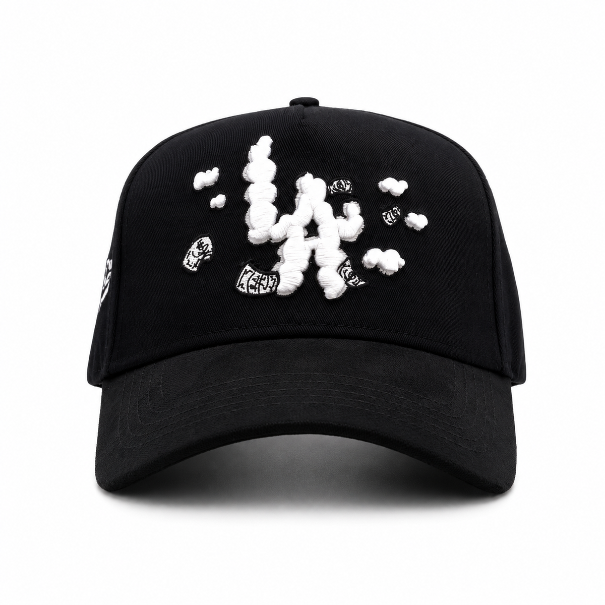 31 Gorras LA Nubes de Dinero Versión Negra – Gorra con Bordado y Acabado de Gamuza