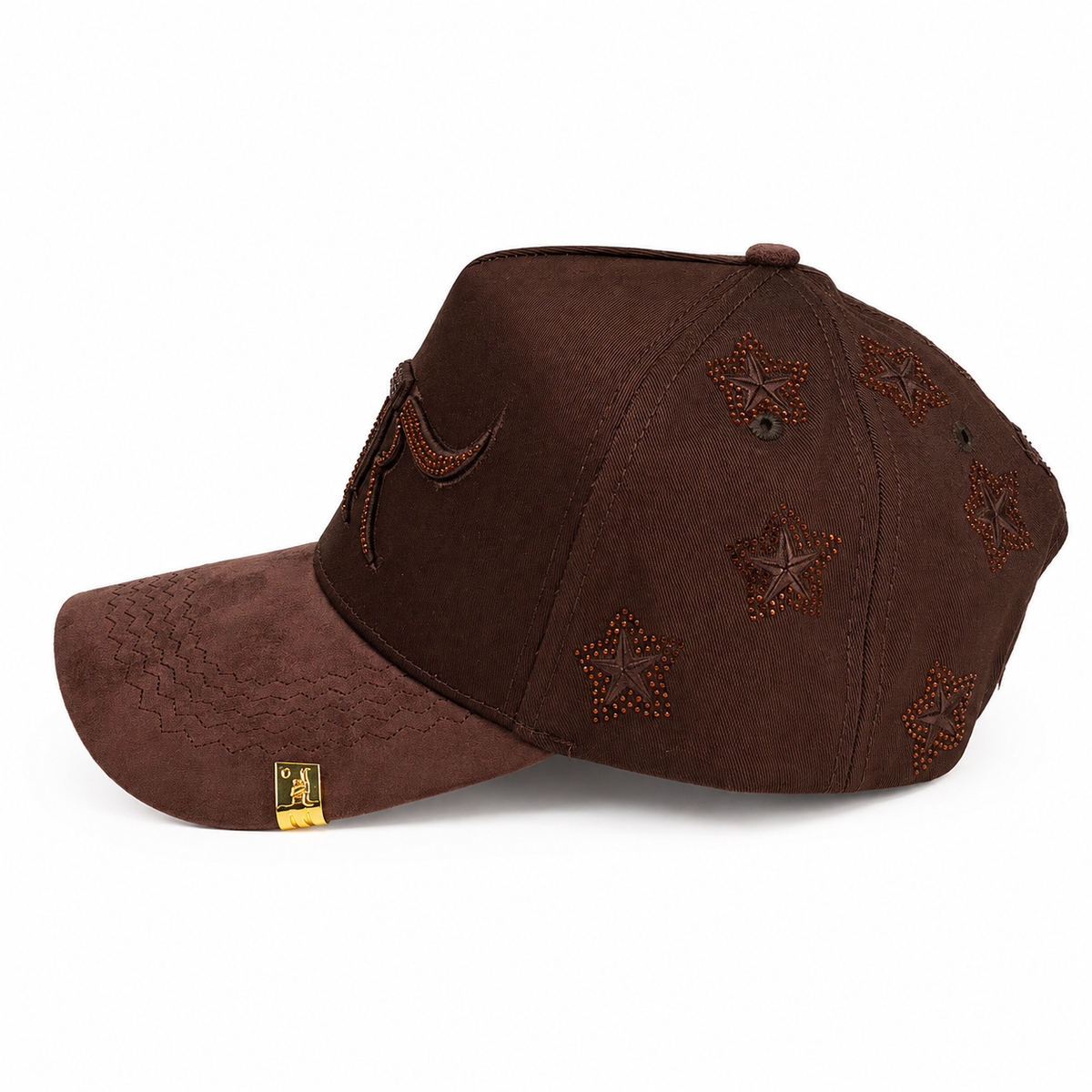 Gran Jefe TK Rancho Detalle de Estrellas Café – Gorra con Bordado