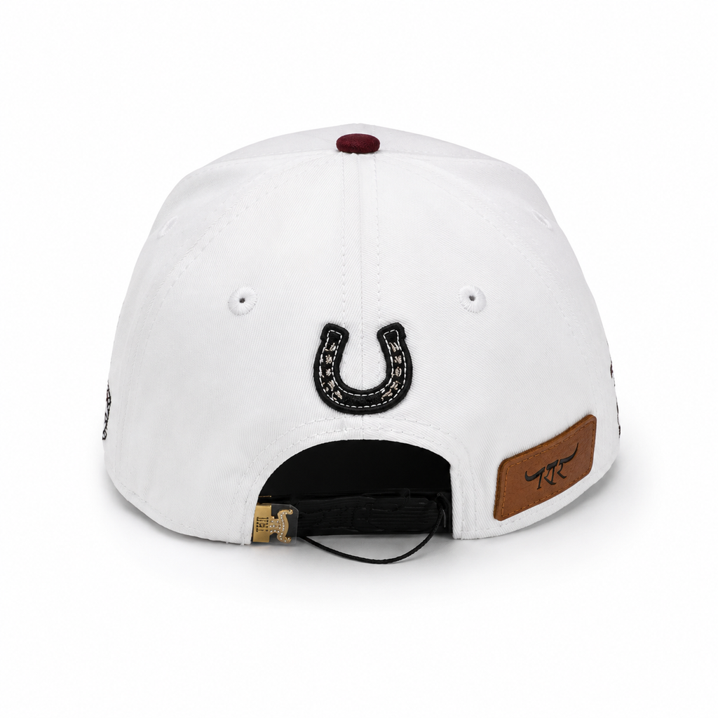 Gran Jefe TK Rancho Vaquero Blanca – Gorra con Bordado