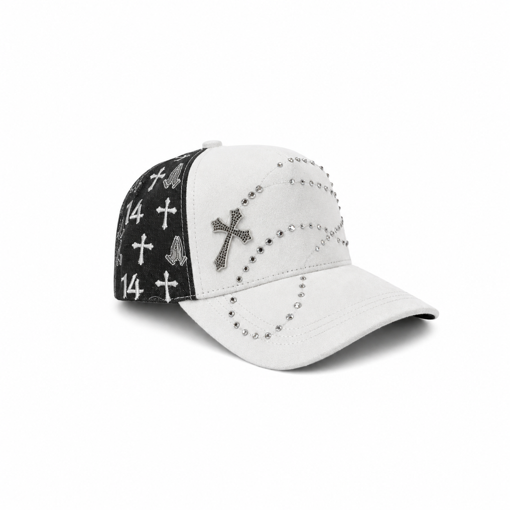 JC Gorras Éxodo Blanca – Gorra con Bordado + Set Completo