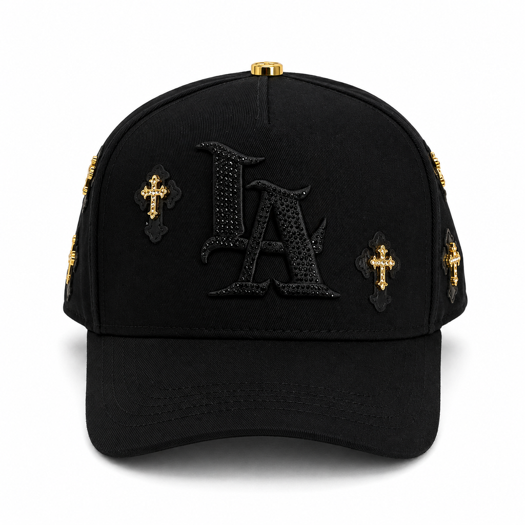 Gran Jefe LA Cruces Dorada – Gorra con Bordado