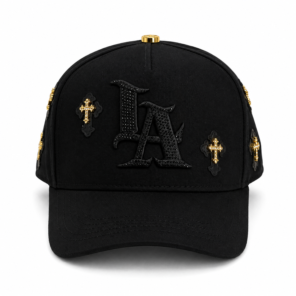 Gran Jefe LA Cruces Dorada – Gorra con Bordado