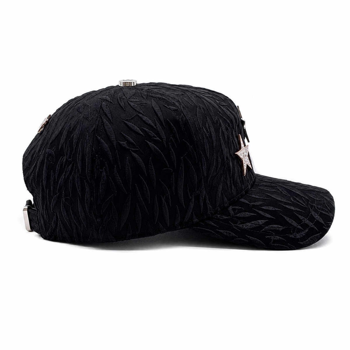 Gorras Barbas x CT Estrella de Rock – Gorra con Pedrería y Tejido Jacquard