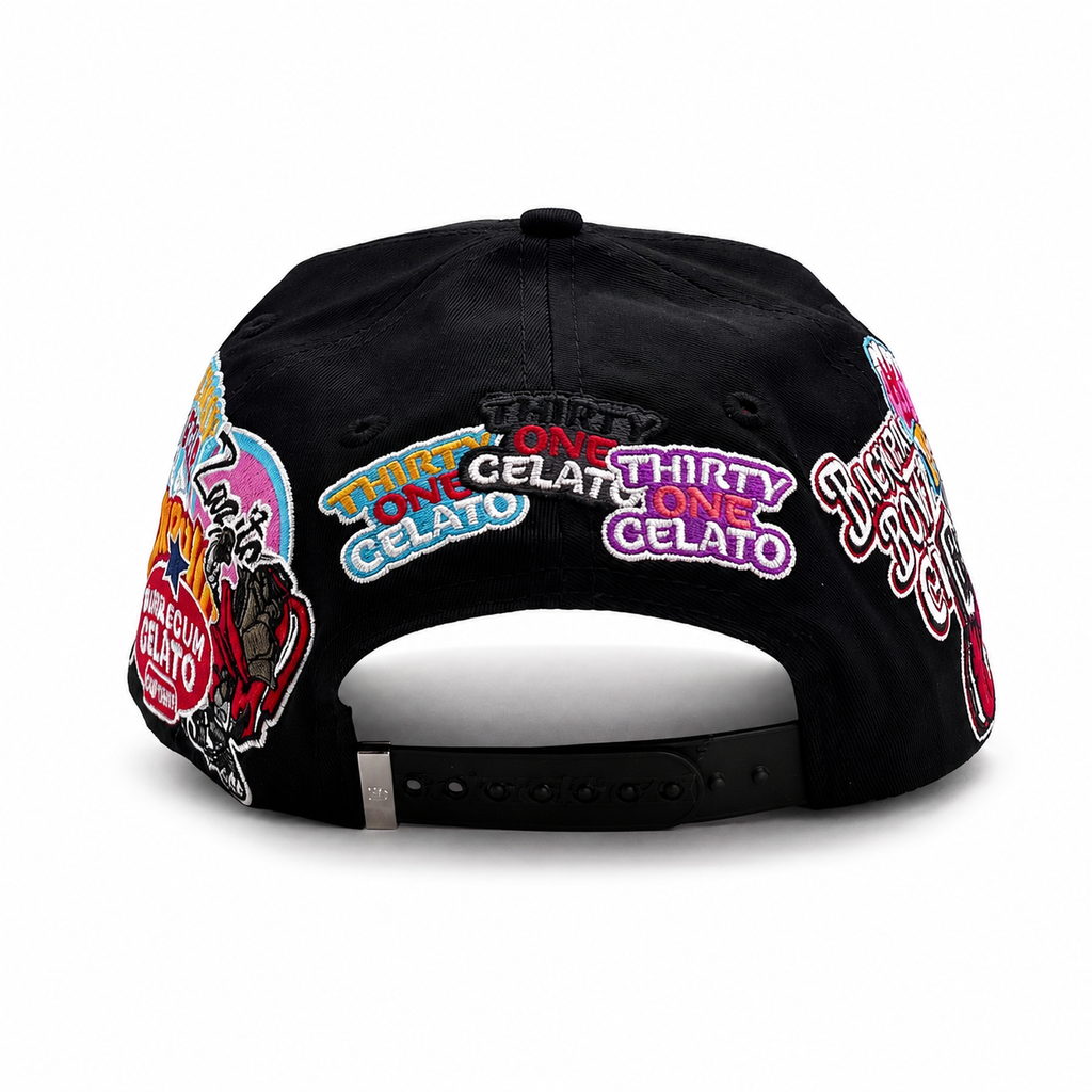 31 Gorras Chicos Mochila Gelato – Gorra con Bordado y Parches + Set Completo
