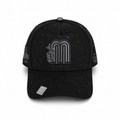 Gran Jefe México Brillos Negra – Gorra con Pedrería