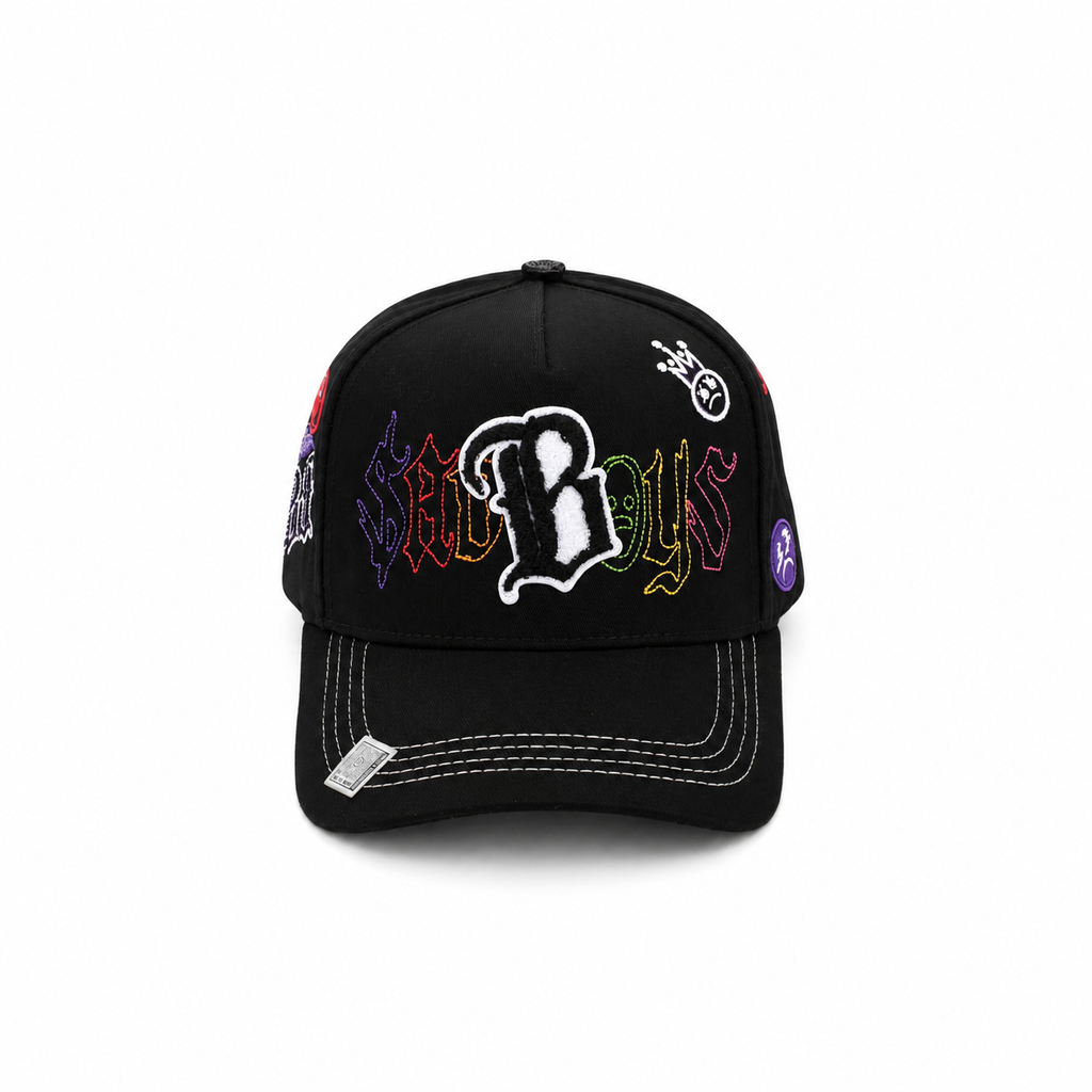 Gran Jefe Chicos Tristes Negra – Gorra con Bordado