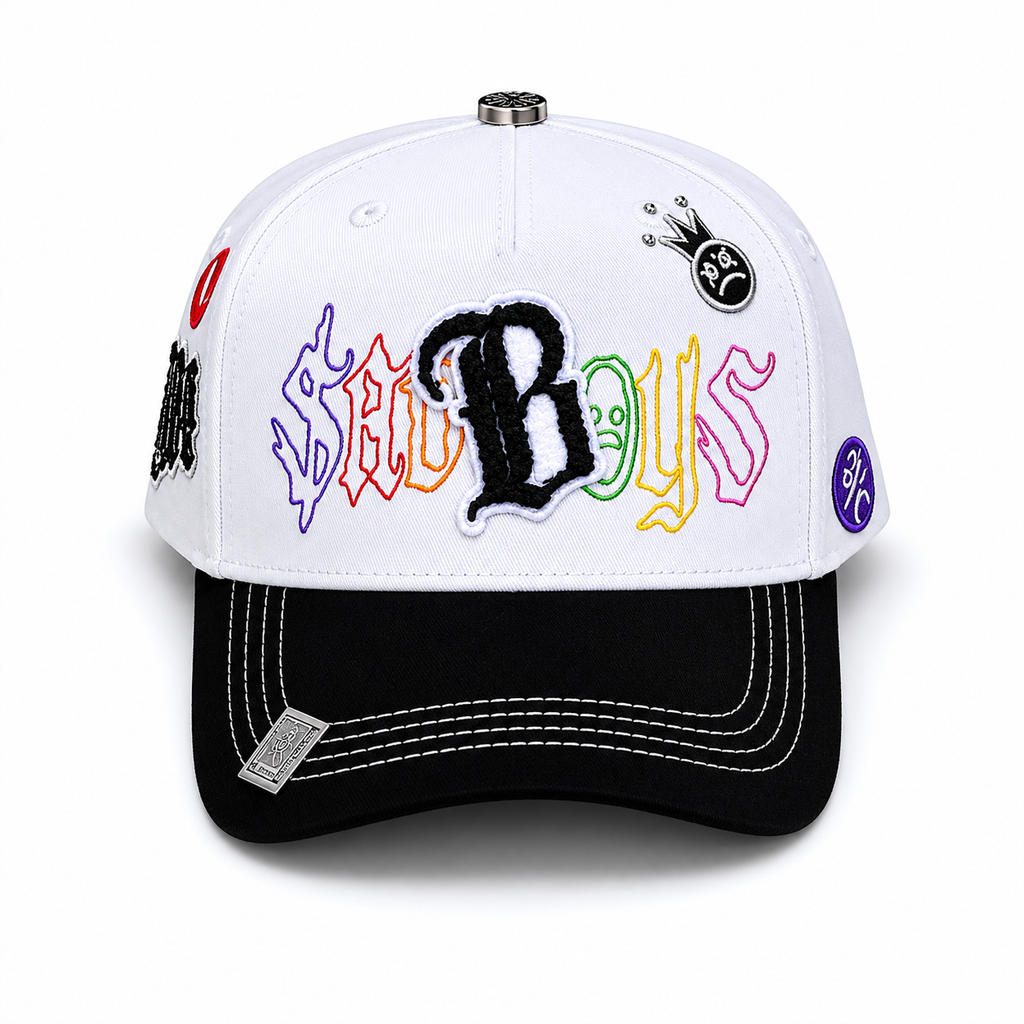 Gran Jefe Chicos Tristes Blanca – Gorra con Bordado