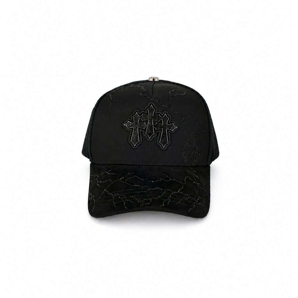 Gran Jefe Triple Cruz Plateada – Gorra con Bordado