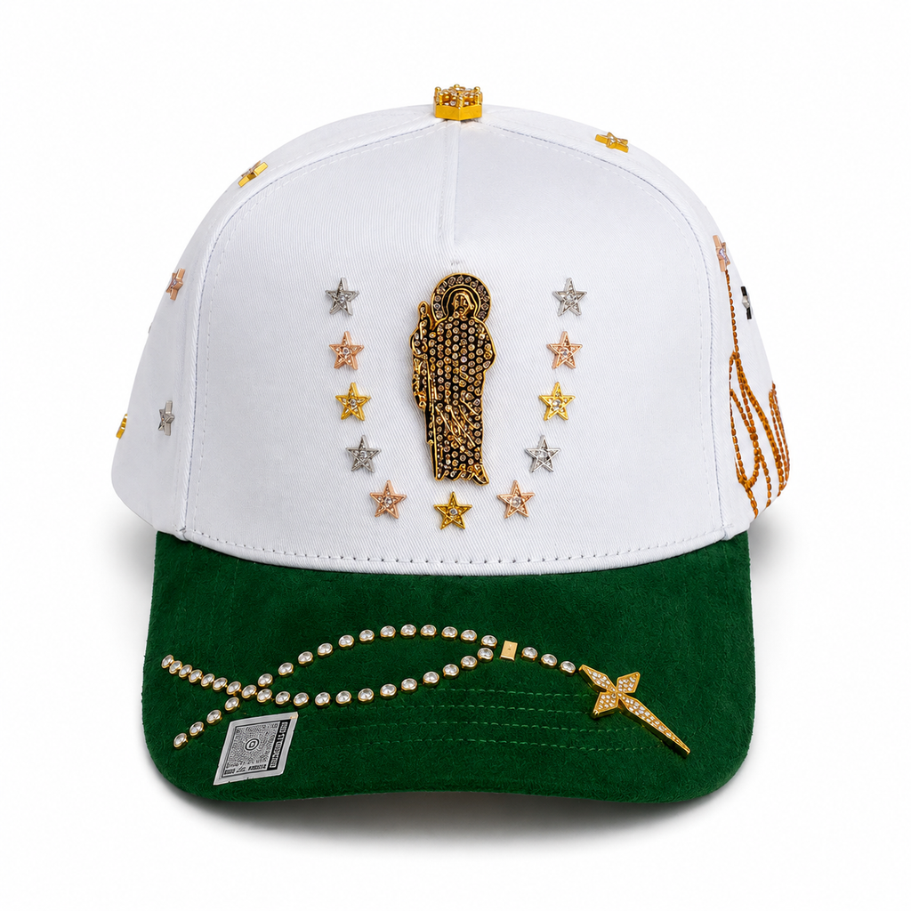 Gran Jefe San Judas Rosario Dorado – Gorra con Bordado