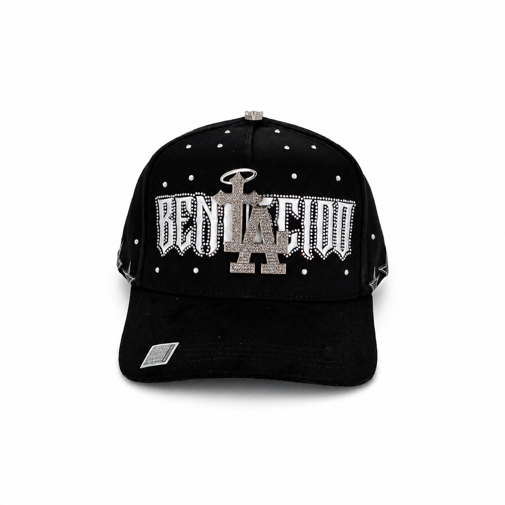 Gran Jefe Bendecido Negro/Blanco – Gorra con Bordado