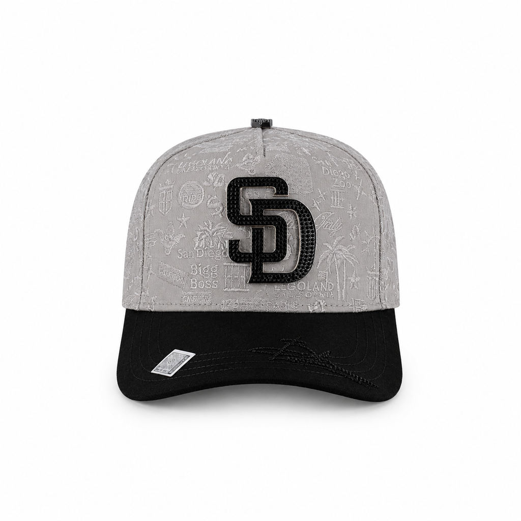 Gran Jefe San Diego Gris – Gorra con Placa Metálica