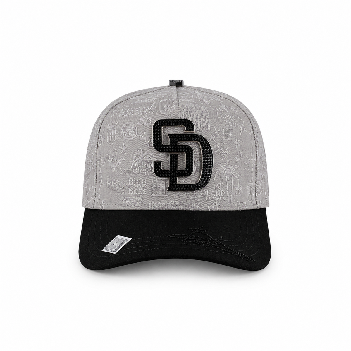 Gran Jefe San Diego Gris – Gorra con Placa Metálica