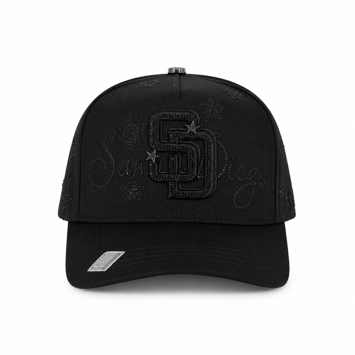 Gran Jefe San Diego Estrellas Negra – Gorra con Bordado