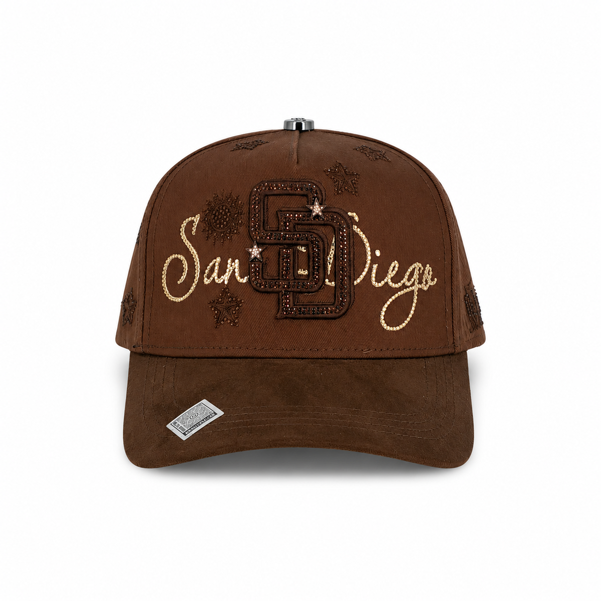 Gran Jefe San Diego Estrellas Café – Gorra con Bordado