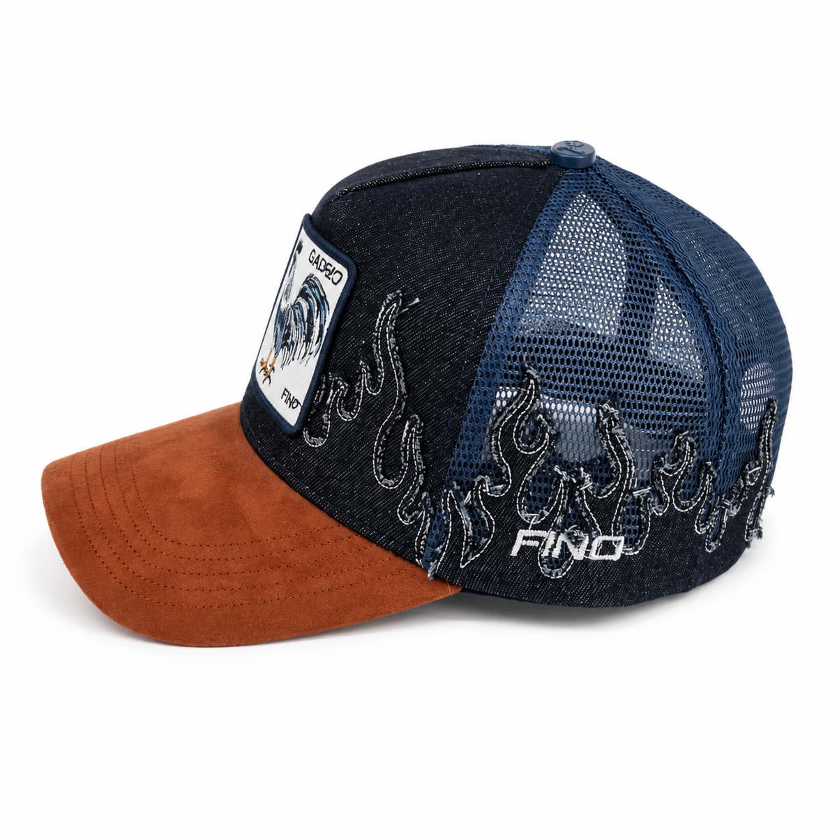 Gallo Fino Gallero Mezclilla – Gorra con Bordado