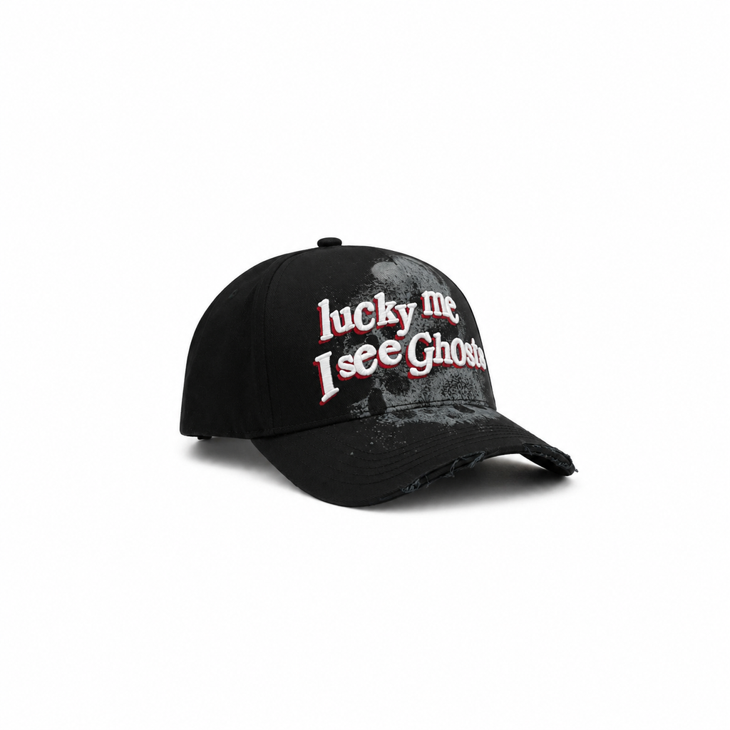Gallo Fino Qué Suerte, Veo Fantasmas – Gorra con Bordado