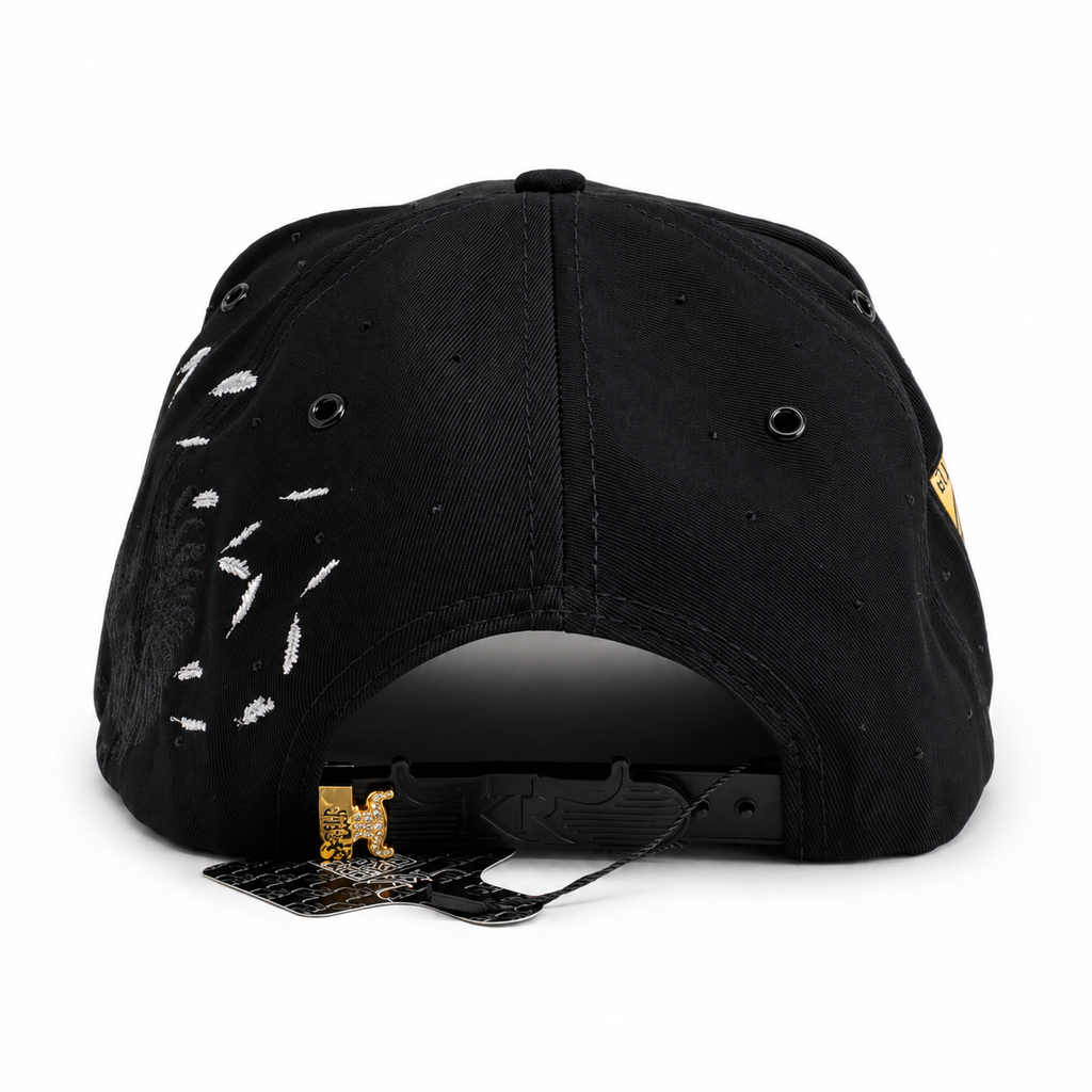 GORRA BIGG BOSS GALLO PLUMA DORADA