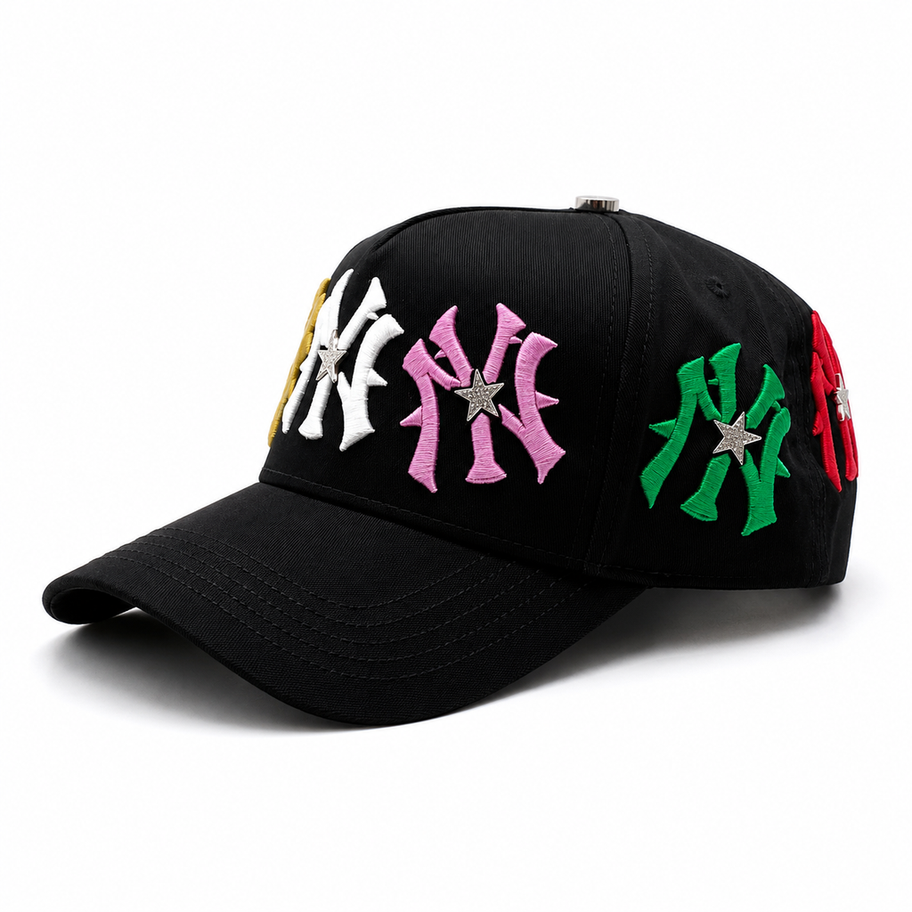 Club de Gorras Estrella – Modelo Colores Congelada – Gorra con Bordado y Acabado de Gamuza + Set Completo
