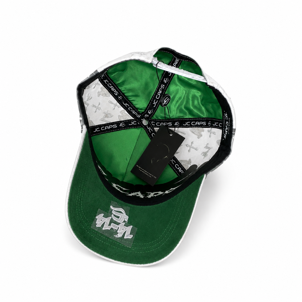 JC Gorras Éxodo Blanca – Gorra con Bordado + Set Completo
