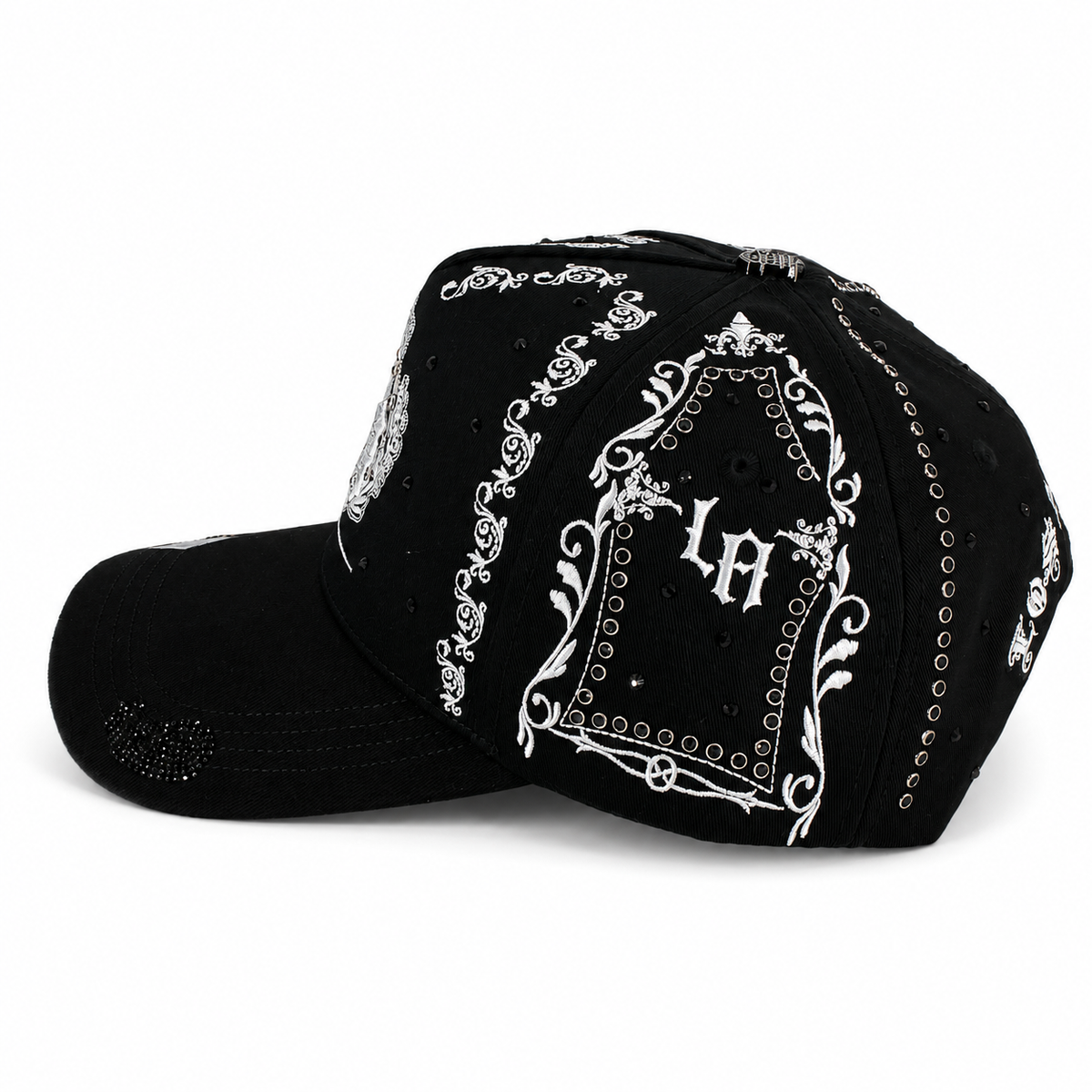 Gran Jefe Corona Imperial Negra – Gorra con Bordado