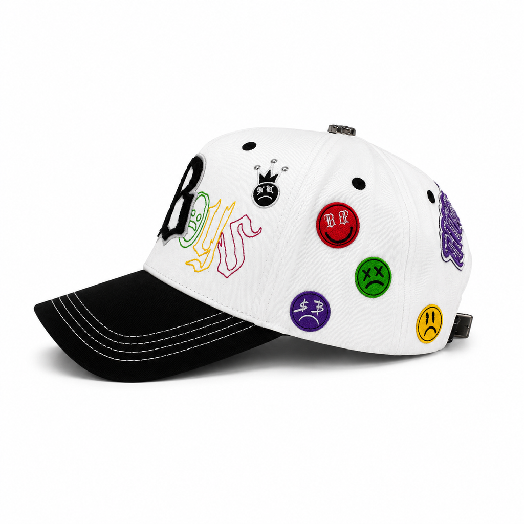 Gran Jefe Chicos Tristes Blanca – Gorra con Bordado